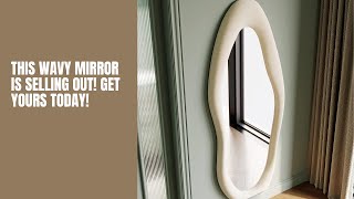 Must-Have Wavy Mirror: Honyee Full Length Mirror for Stunning Decor!