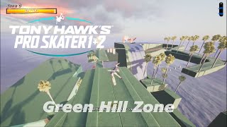 Green Hill Zone in Tony Hawk's Pro Skater 1+2 (Custom Park)