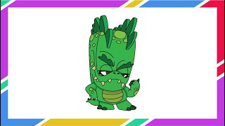 Crocodile Donna | Zooba Battle Royale Cartoon Drawing