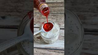 Rooh Afza with CHIA SEEDS 😍 | Perfect Sharbat 👌#sharbat #shorts #viral #drink #summer #trending