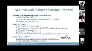 Leg Reps Learn: WSSDA Position Proposal Process