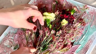 DIY Dried Flowers Texture paste/ Home design