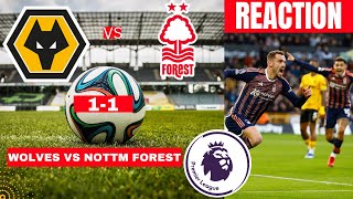 Wolves vs Nottingham Forest 1-1 Live Stream Premier League Football EPL Match Today Score Highlights