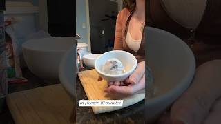 Make Mochi ice cream with rice paper #mochiicecream #ricepaper #sweettreats #lifehacks #foods