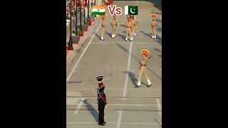 Pak Vs India Soldiers with Full Actions at Attari Wagah border