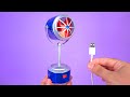 Make Amazing Mini USB Fan using Soda Cans