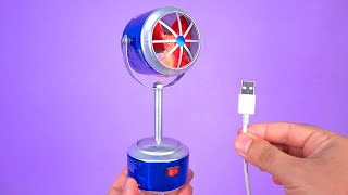 Make Amazing Mini USB Fan using Soda Cans