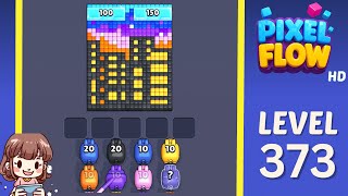 Pixel Flow Level 373 Solution Walkthrough