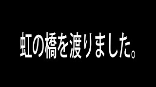 虹の橋を渡りました。