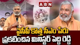 వైసీపీ కొత్త సీఎం పేరు ప్రకటించిన మినిస్టర్ పెద్ది రెడ్డి | Peddi Reddy announced new cm name | ABN