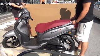 unboxing SYM Symphony ST scooter