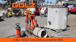 2.8kw Golz Core Drill KB350 - Sewer Pipe Drilling