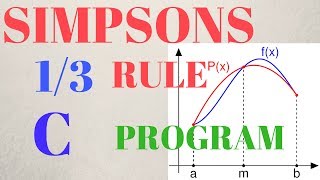 DEFINITE INTEGRALS using SIMPSON'S 1/3rd RULE - C PROGRAM [TUTORIAL]