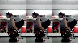 b+25 95lb AMRAP Weck DL on 3p