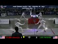 a3 cadet women s epee t8 tolsma v lee junior olympics and div i nac charlotte nc 2025