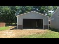 24x40 pole barn garage build 3 days start to finish