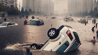 A few minutes ago! Catastrophic flood, Saarland Germany sank in 5 minutes