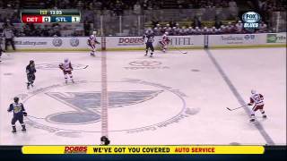 Vladimir Tarasenko 1st NHL goal 19 Jan 2013 St. Louis Blues vs Detroit Redwings, Hockey