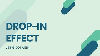 Unity Tutorial | Create a Drop-In effect for UI using DOTween