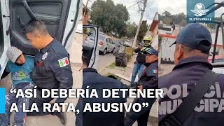 Como si fuera delincuente, policías de Naucalpan detienen a pintor por no tener permiso