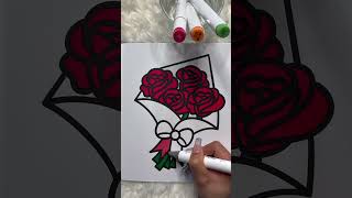 Color with me pg.14 🌹 #explore #asmr #trending #coloring #satisfying #ytshort #explorepage #yt