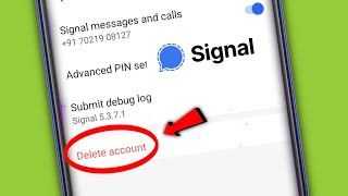 How to Delete Signal App Account
