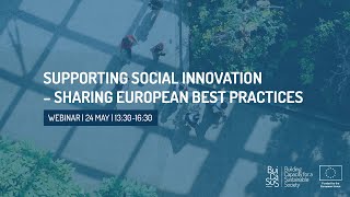 Webinar: Supporting social innovation - Sharing European best practices