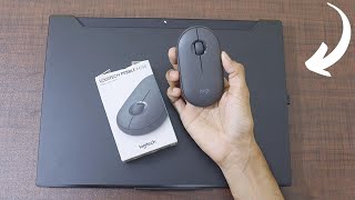 Logitech Pebble M350 Silent Wireless Mouse - Unboxing \u0026 Review | Bluetooth \u0026 Adaptor, 0 Noise, Slim.