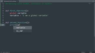 Working with global variables in Python | Python Examples | Python Coding Tutorial | Interview