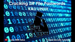 Cracking ZIP File Passwords Using Kali Linux | John The Ripper Tool | Code With Arka |Cyber Security