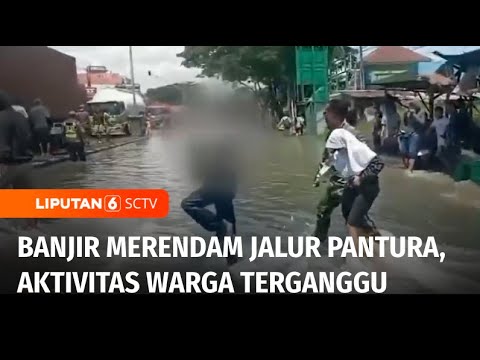 Tanggul Sungai Wulan Jebol Akibatkan Banjir, Jalur Pantura Demak Menuju ...