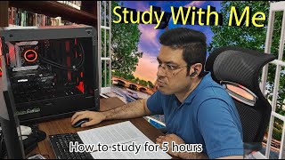 🔴 5 HOUR STUDY WITH ME | Background noise, 10-min Break, Study with Arman