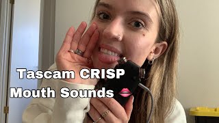 ASMR| Tascam Clicky Mouth Sounds, Inaudible Whispers, \u0026 Tapping