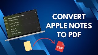How to Convert an Apple Notes File Into PDF on Mac