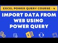 04 - Import Data from Web in Excel Using Power Query
