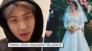 RM BEGS "Don't Hurt Us"! RM SECRETLY Paid $70K For WEDDING DRESS, Bride REVEALED? HYBE STOCK DROPS