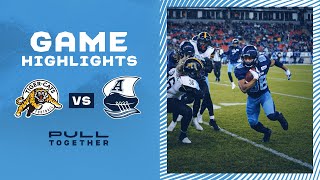 CFL Game Highlights: Hamilton Ti-Cats @ Toronto Argonauts - November 12, 2021