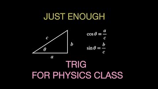 Just Enough Trig for Physics