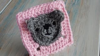 How to Crochet a Bear Granny Square