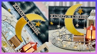 DIY Ramadan Decoration idea🌙😍| Beautiful Moon Decor Idea for Ramadan 2023⭐️| #Ramadan craft| #eid