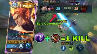 EPIC COMEBACK YU ZHONG | BEST BUILD YU ZHONG SOLO RANK 2024