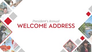 President's Welcome Address 2020