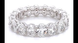 SKU123644 Oval-Cut 3.47ct t.w. All the Way Around Eternity Diamond Ring