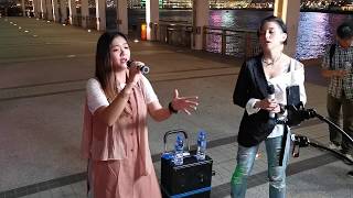 千千闕歌，月半小夜曲  🎤曾曾 x 雪兒  (中環街演 2019/9/18)