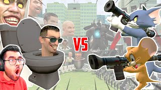 TOM \u0026 JERRY VS SKIBIDI Toilet With @HiteshKSHindiGaming