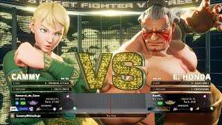 SFV Champion Edition 🔥 Samurai_do_Caos (CAMMY) Vs GustC (E. HONDA) 🔥 Online Match's 05-13-2023