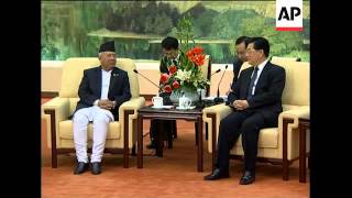 Hu welcomes Nepali PM