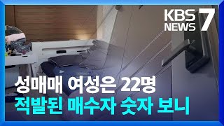 성매매 여성은 22명, 적발된 성 매수자 숫자보니 / KBS  2023.03.15.