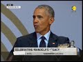 Obama: I believe in the vision of Gandhi & Mandela