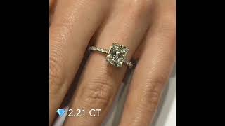 2.2 ct Radiant Cut Diamond Engagement Ring